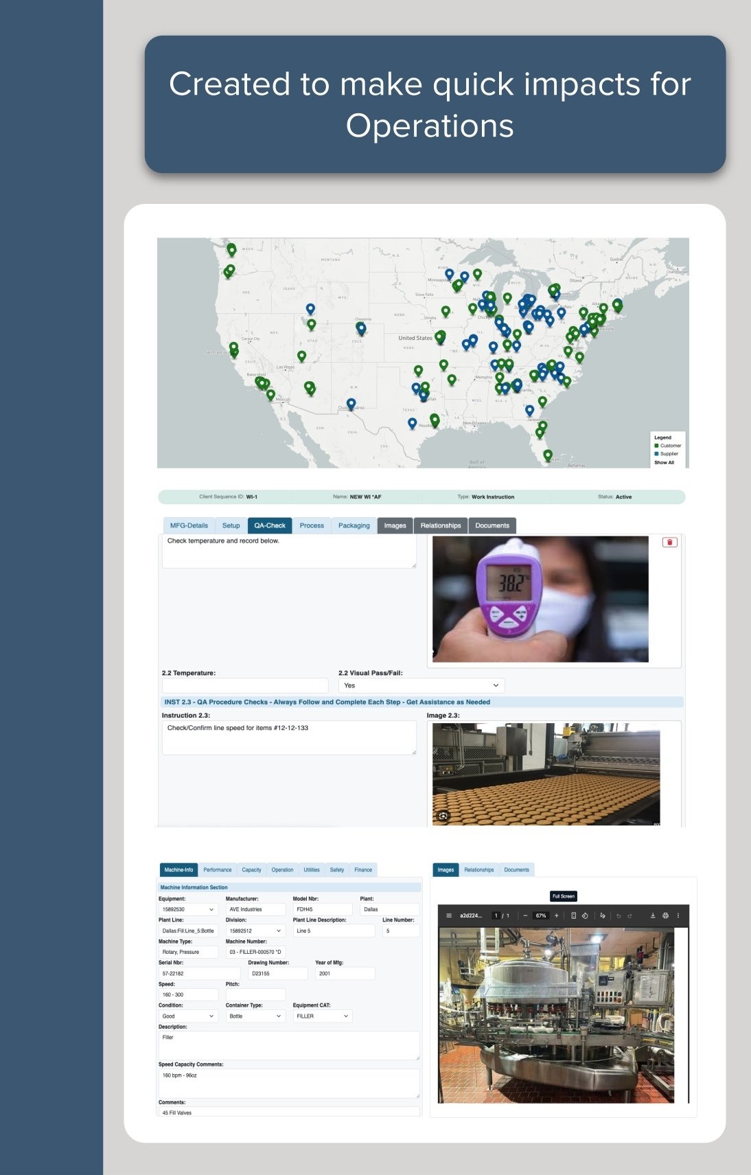Greenlinq supports Engineering Operations Manufacturing with Quality Components Machinery Plants Lines Capabilities in a single spot - FAT / SAT processes
