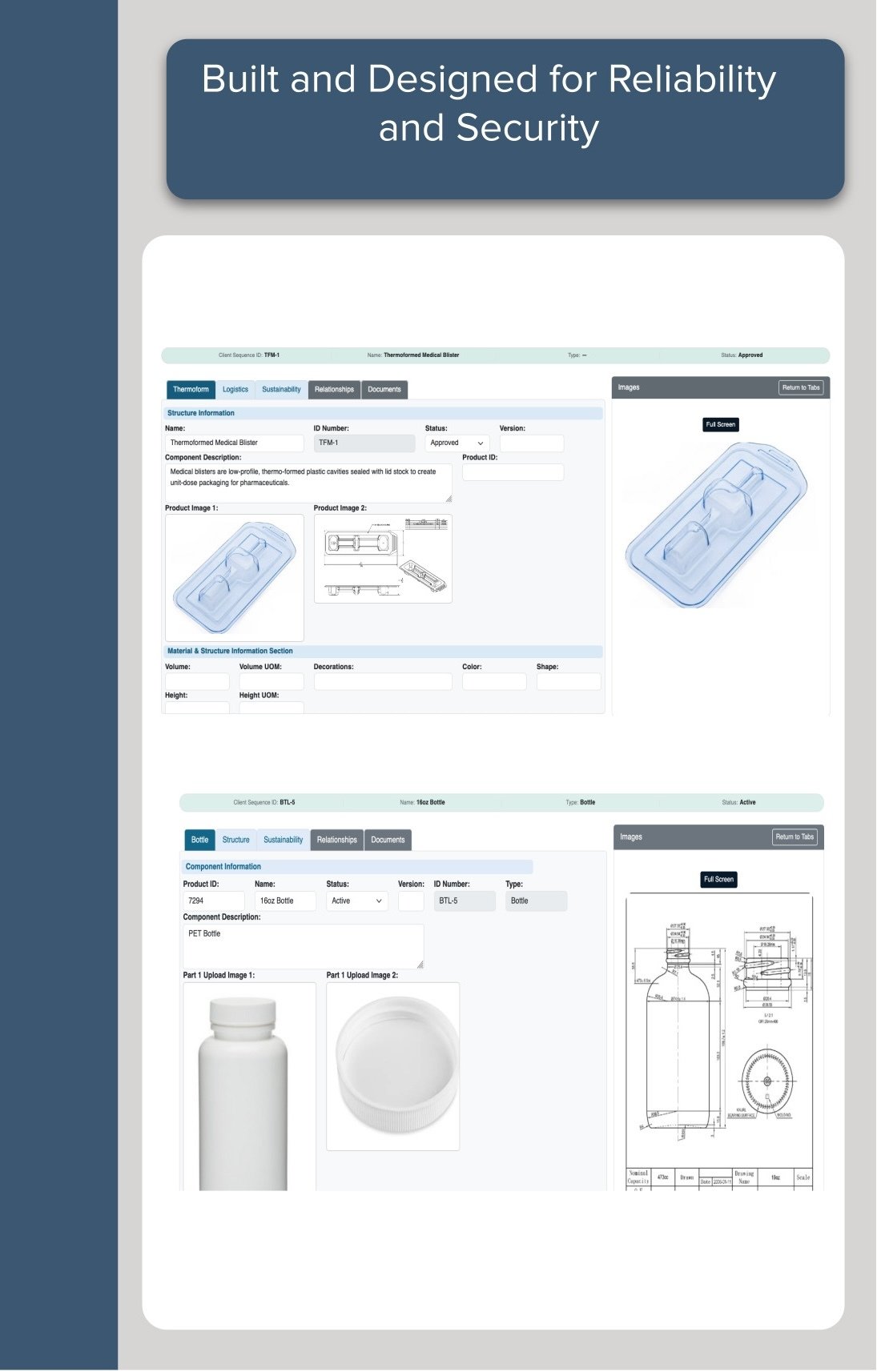 Pharma Packaging and Component Specifications